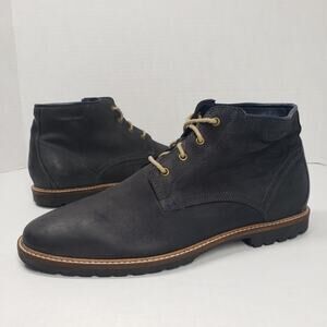 Cole Haan Nathan Chukka Boots Mens 11.5 Blue Nubuck Lace Up C30078 Dress Casual